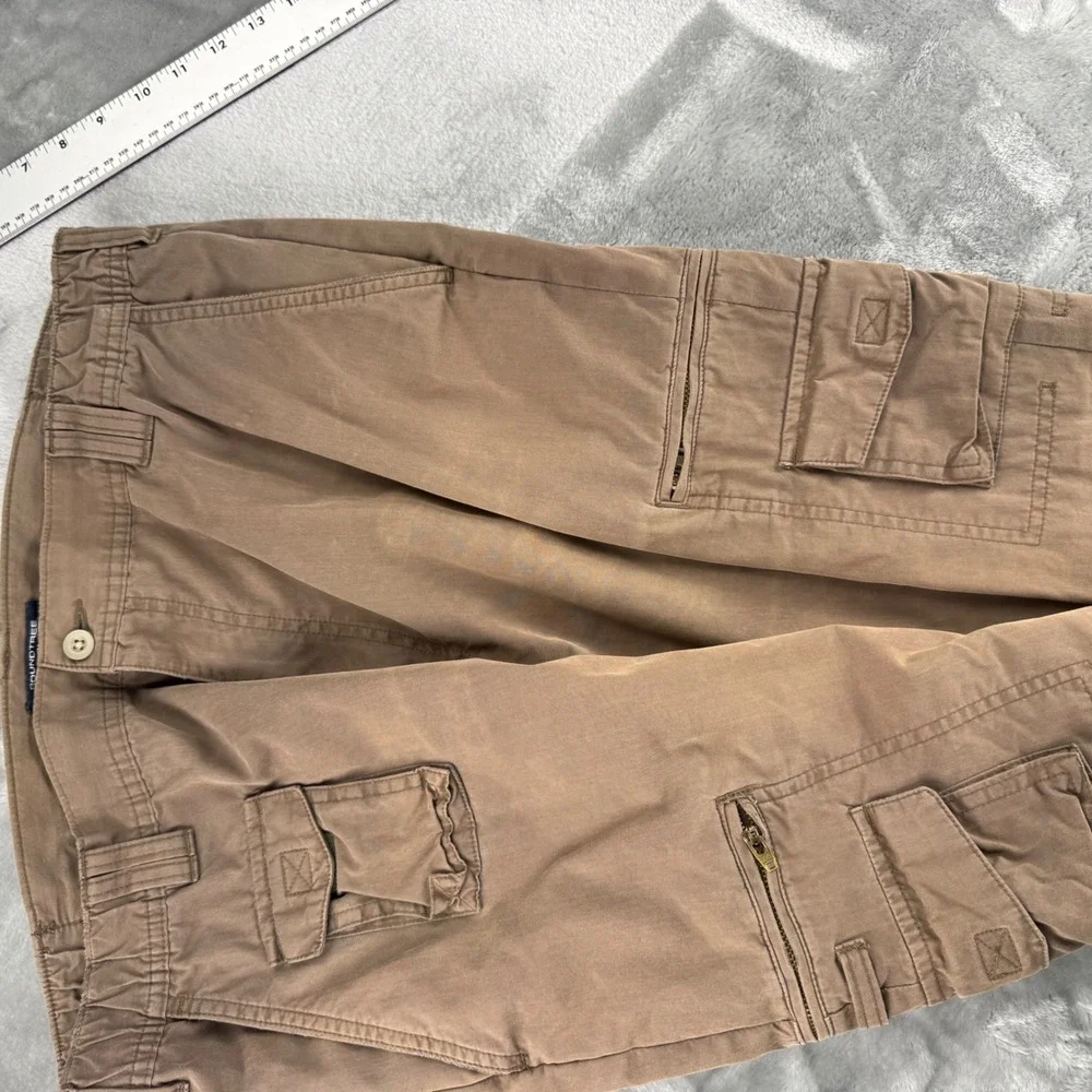 Roundtree & Yorke Outdoors Mens 38x29 Brown Cargo Pants Sunfaded Hiking Y2K
